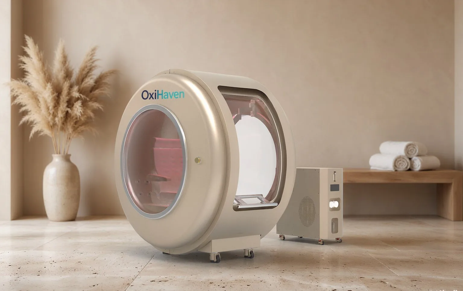 Hyperbaric chamber in a beauty and anti-aging studio